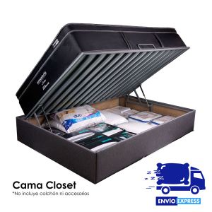 Gratificante capoc telescopio Base de Cama Closet de Acero